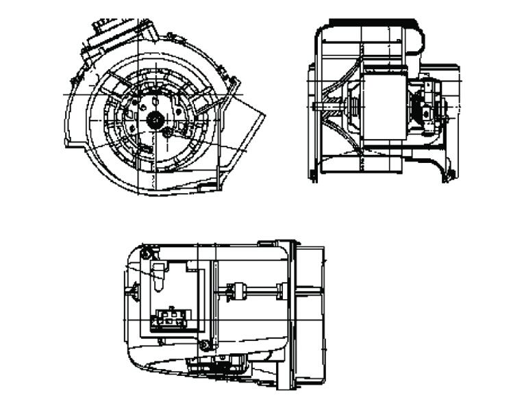 Mercedes Heater Fan Motor - Rear 2208203642 - Behr Premium 009159371